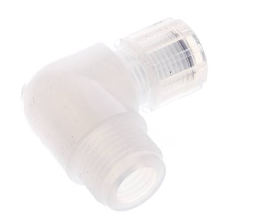 10x8mm & G1/2'' PFA Elbow Cutting Fitting with Male Threads 10 bar
