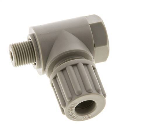 8x6mm & G1/8'' PP L-Vorm Knelfitting Buitendraad Banjo Bout 10bar