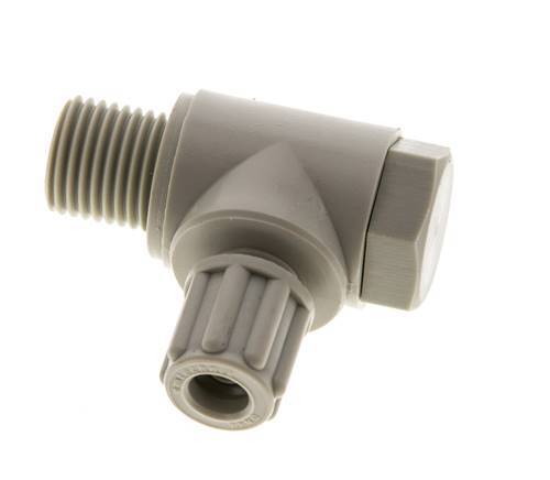 6x4mm & G1/4'' PP L-Vorm Knelfitting Buitendraad Banjo Bout 10bar