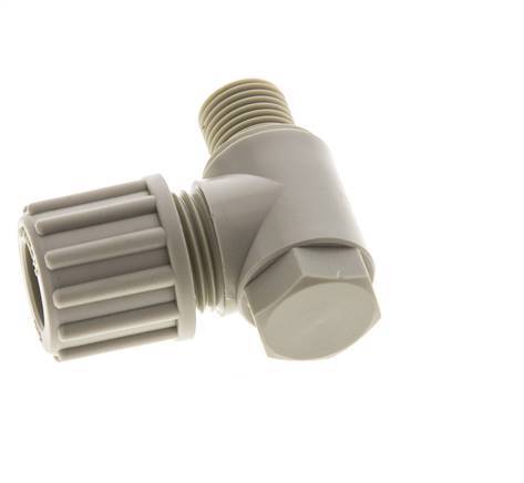 12x10mm & G1/4'' PP L-Vorm Knelfitting Buitendraad Banjo Bout 10bar