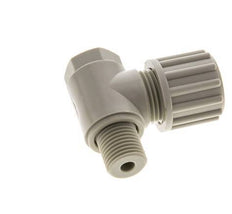 12x10mm & G1/4'' PP L-Vorm Knelfitting Buitendraad Banjo Bout 10bar