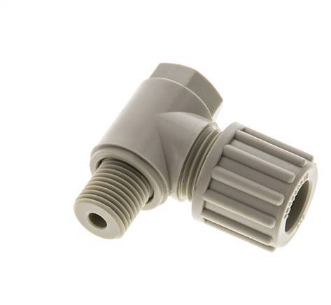 12x10mm & G1/4'' PP L-Vorm Knelfitting Buitendraad Banjo Bout 10bar