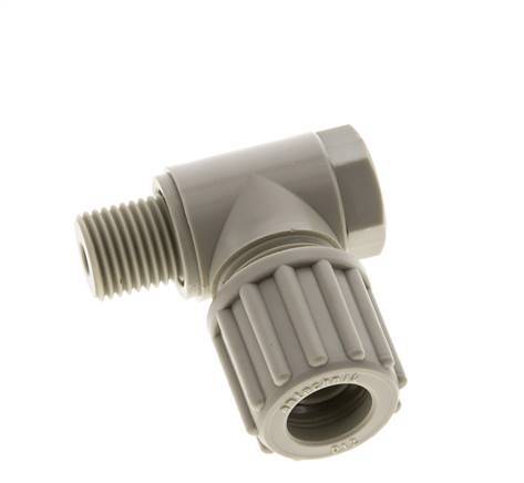 12x10mm & G1/4'' PP L-Vorm Knelfitting Buitendraad Banjo Bout 10bar