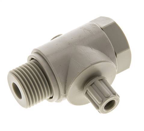 6x4mm & G1/2'' PP L-Vorm Knelfitting Buitendraad Banjo Bout 10bar