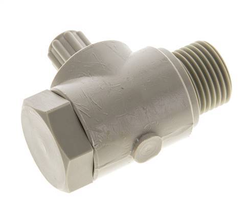 6x4mm & G1/2'' PP L-Vorm Knelfitting Buitendraad Banjo Bout 10bar