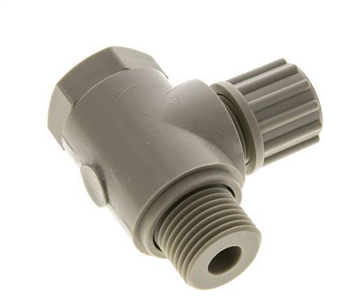12x10mm & G1/2'' PP L-Vorm Knelfitting Buitendraad Banjo Bout 10bar