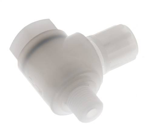 6x4mm & G1/8'' PVDF L-Vorm Knelfitting Buitendraad Banjo Bout 10bar