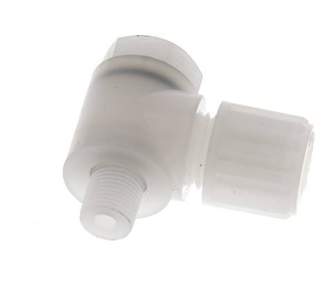 8x6mm & G1/8'' PVDF L-Vorm Knelfitting Buitendraad Banjo Bout 10bar