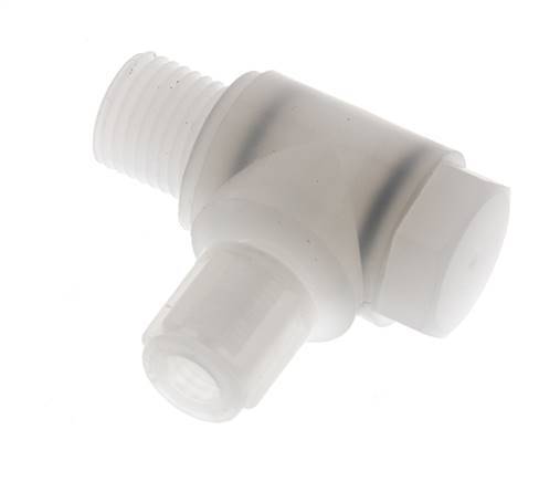 6x4mm & G1/4'' PVDF L-Vorm Knelfitting Buitendraad Banjo Bout 10bar