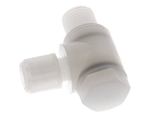 6x4mm & G1/4'' PVDF L-Vorm Knelfitting Buitendraad Banjo Bout 10bar