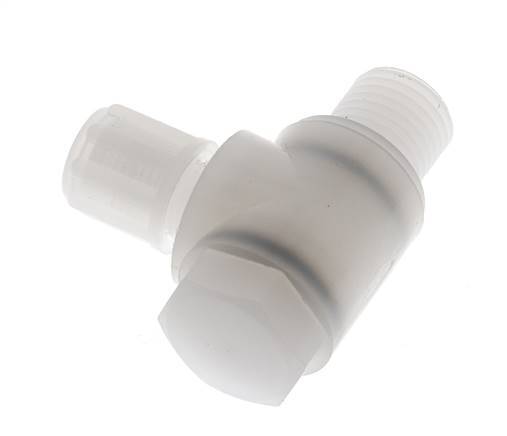 6x4mm & G1/4'' PVDF L-Vorm Knelfitting Buitendraad Banjo Bout 10bar