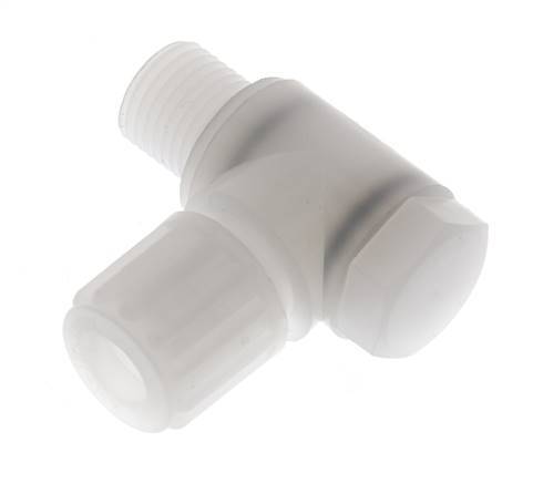 8x6mm & G1/4'' PVDF L-Vorm Knelfitting Buitendraad Banjo Bout 10bar