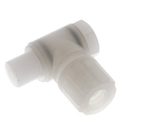 10x8mm & G1/4'' PVDF L-Vorm Knelfitting Buitendraad Banjo Bout 10bar