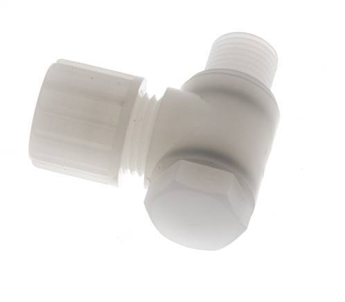 10x8mm & G1/4'' PVDF L-Vorm Knelfitting Buitendraad Banjo Bout 10bar