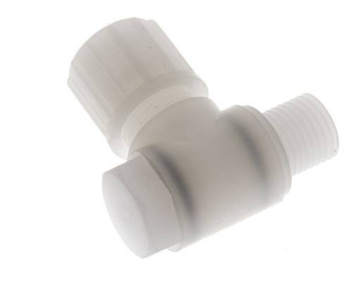 10x8mm & G1/4'' PVDF L-Vorm Knelfitting Buitendraad Banjo Bout 10bar