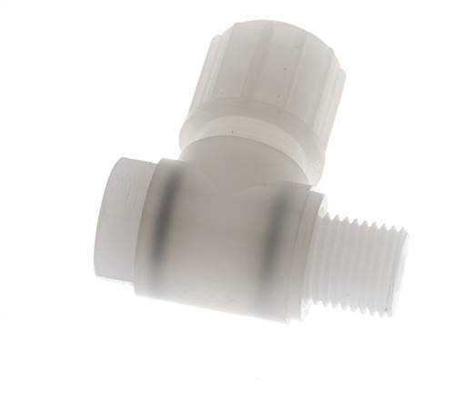 10x8mm & G1/4'' PVDF L-Vorm Knelfitting Buitendraad Banjo Bout 10bar