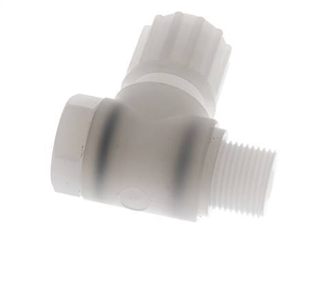 12x10mm & G3/8'' PVDF L-Vorm Knelfitting Buitendraad Banjo Bout 10bar