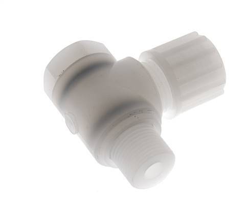 12x10mm & G3/8'' PVDF L-Vorm Knelfitting Buitendraad Banjo Bout 10bar