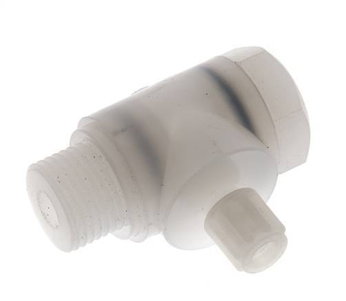 6x4mm & G1/2'' PVDF L-Vorm Knelfitting Buitendraad Banjo Bout 10bar
