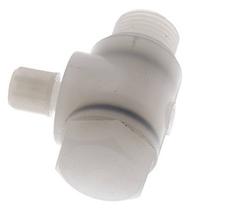 6x4mm & G1/2'' PVDF L-Vorm Knelfitting Buitendraad Banjo Bout 10bar