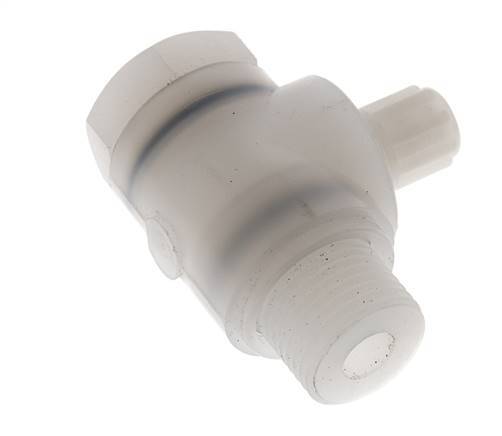 6x4mm & G1/2'' PVDF L-Vorm Knelfitting Buitendraad Banjo Bout 10bar