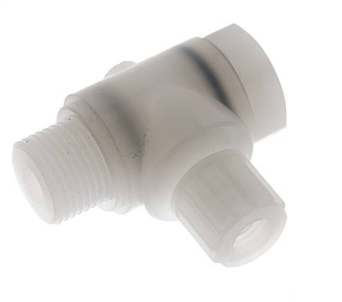 10x8mm & G1/2'' PVDF L-Vorm Knelfitting Buitendraad Banjo Bout 10bar