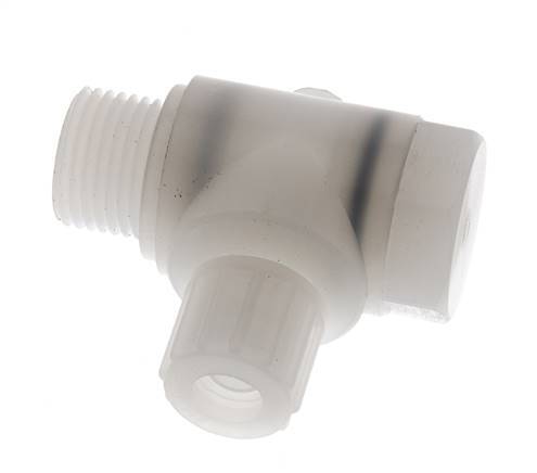 10x8mm & G1/2'' PVDF L-Vorm Knelfitting Buitendraad Banjo Bout 10bar
