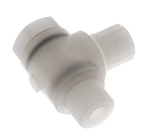 10x8mm & G1/2'' PVDF L-Vorm Knelfitting Buitendraad Banjo Bout 10bar