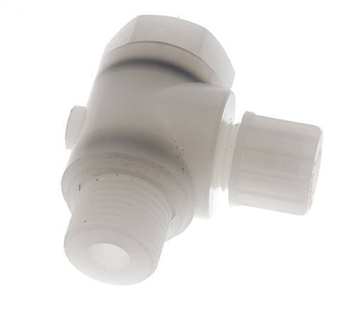 10x8mm & G1/2'' PVDF L-Vorm Knelfitting Buitendraad Banjo Bout 10bar