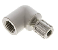 6x4mm & G1/4'' PP Elbow Compression Fitting with Female Threads 10 bar