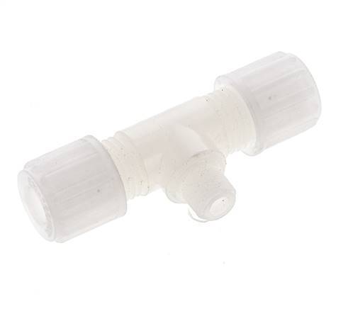 8x6mm & G1/8'' PVDF T-Shape Tee Compression Fitting with Male Threads 10 bar