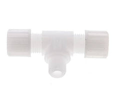 10x8mm & G1/4'' PVDF T-Shape Tee Compression Fitting with Male Threads 10 bar