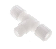 10x8mm & G3/8'' PVDF T-Shape Tee Compression Fitting with Male Threads 10 bar