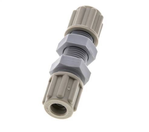 6x4mm Pa Rechte Knelfitting Schotdoorvoer 10bar [2 Stuks]