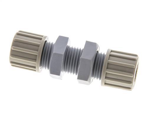 10x8mm Pa Rechte Knelfitting Schotdoorvoer 10bar [2 Stuks]