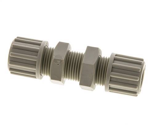 12x10mm Pp Rechte Knelfitting Schotdoorvoer 10bar