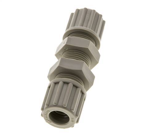 12x10mm Pp Rechte Knelfitting Schotdoorvoer 10bar