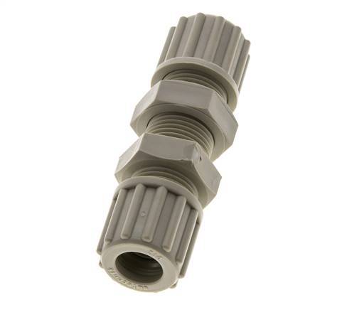 12x10mm Pp Rechte Knelfitting Schotdoorvoer 10bar