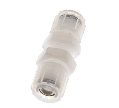 10x8mm & PFA rechte Knelfitting Schotdoorvoer 10 bar