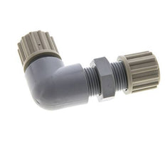 12x9mm Pa L-Vorm Knelfitting Schotdoorvoer 10bar