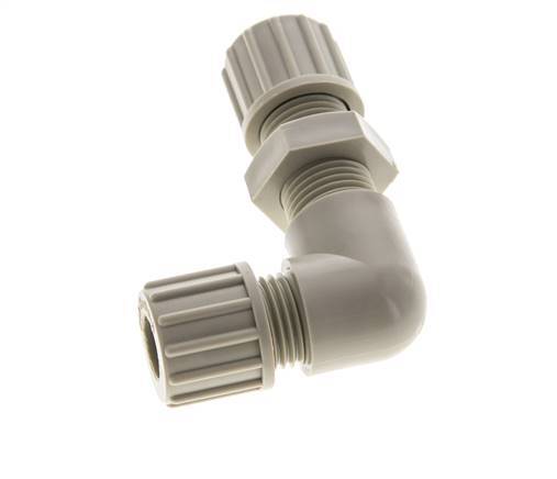 10x8mm Pp L-Vorm Knelfitting Schotdoorvoer 10bar