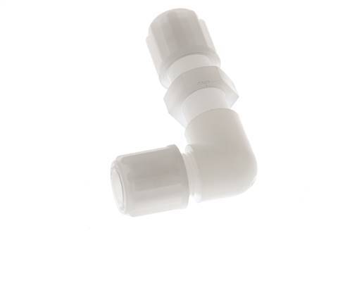 6x4mm Pvdf L-Vorm Knelfitting Schotdoorvoer 10bar