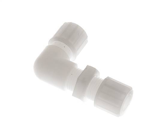 10x8mm Pvdf L-Vorm Knelfitting Schotdoorvoer 10bar