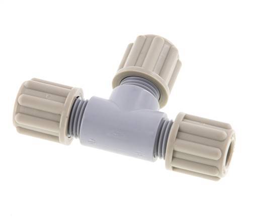 6x4mm Pa T-stuk Knelfitting 10bar [2 Stuks]