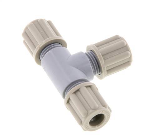 6x4mm Pa T-stuk Knelfitting 10bar [2 Stuks]