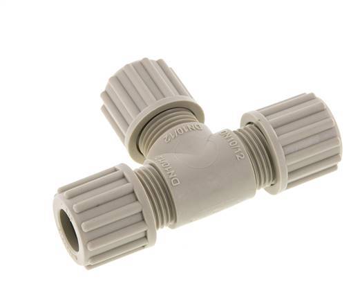 12x10mm Pp T-stuk Knelfitting 10bar