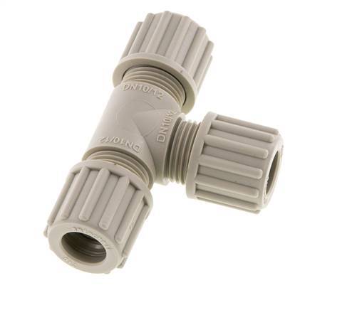 12x10mm Pp T-stuk Knelfitting 10bar