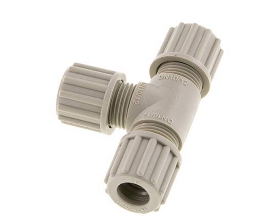 12x10mm Pp T-stuk Knelfitting 10bar