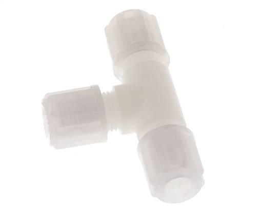 8x6mm Pvdf T-stuk Knelfitting 10bar