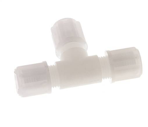 8x6mm Pvdf T-stuk Knelfitting 10bar